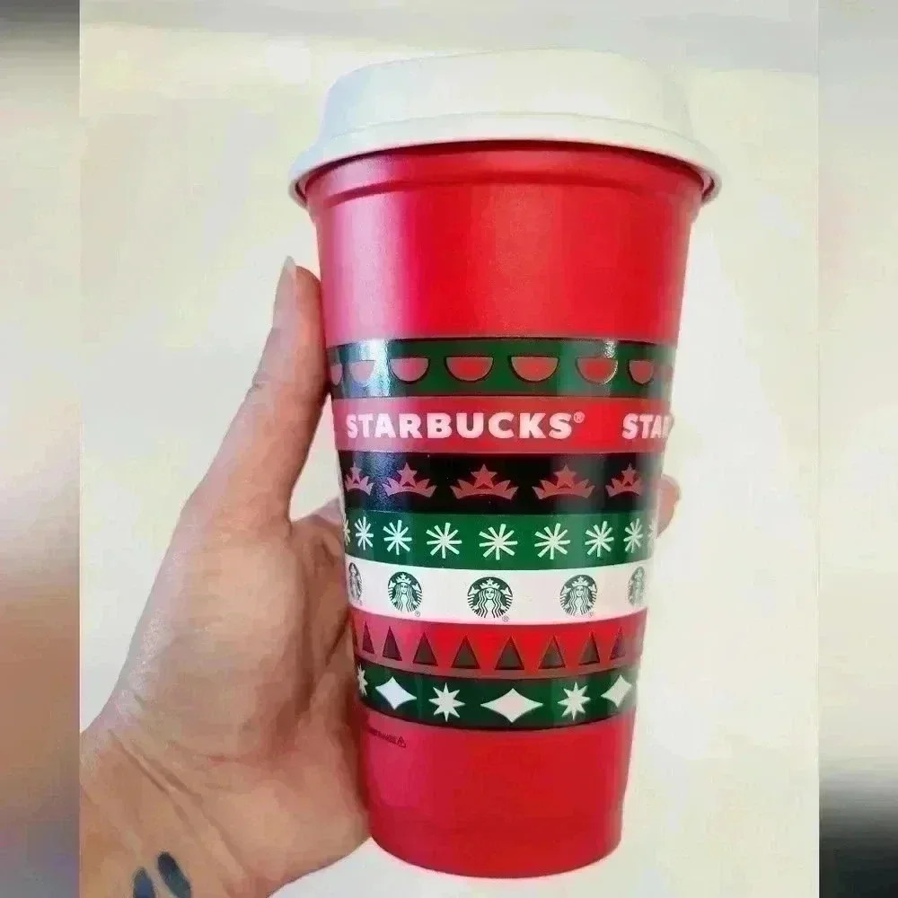Starbucks holiday Edition collectible Reusable cup 2013 New In Bag Gift Retro - Picture 3 of 5